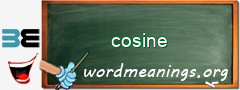 WordMeaning blackboard for cosine